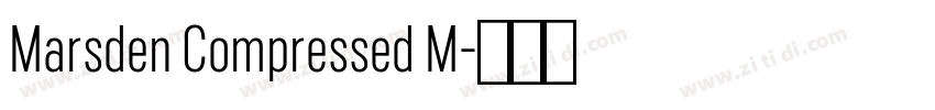 Marsden Compressed M字体转换